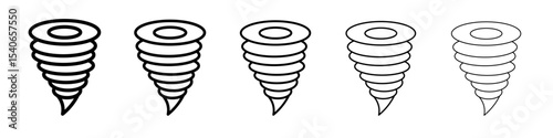tornado icon Flat design on isolated background