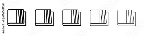 towel icon Flat design on isolated background