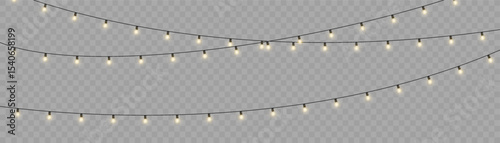 Christmas bulbs twinkle with gentle shine. Wreath light chain wraps celebration invite. Neon sparkle shapes warm visual mood. Transparent light arc highlights festive promo.