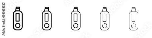Ultrasonic face skin scrubber icon Flat design on isolated background