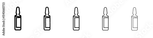 vial medical icon Flat design on isolated background