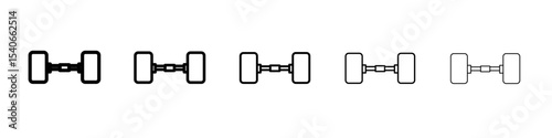 wheel alignment icon Flat design on isolated background