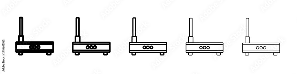 wifi router icon Flat design on isolated background wifi router icon Flat design on isolated background