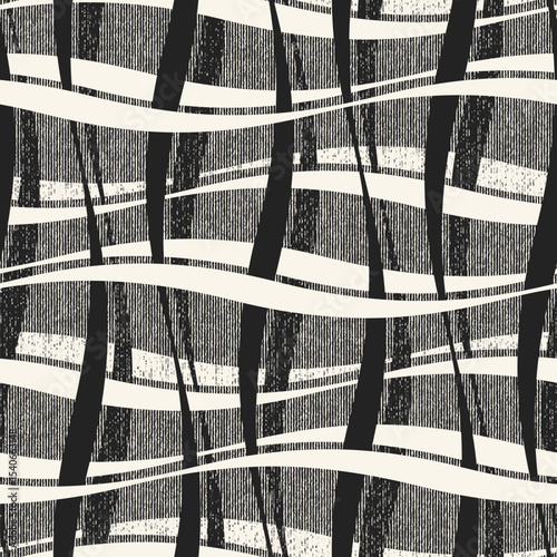 Monochrome Grain Curved Mesh Pattern