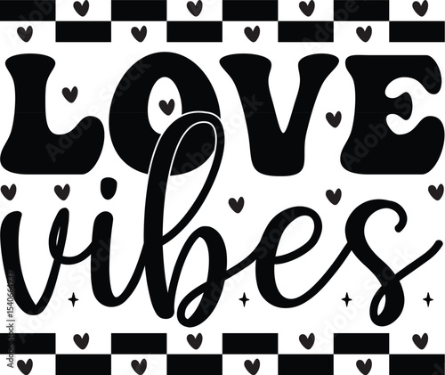 Spread Love Vibes Positive Affirmation Design for Print