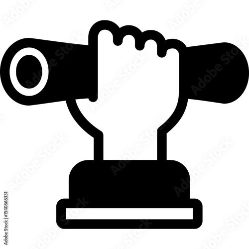 hand graduation icon