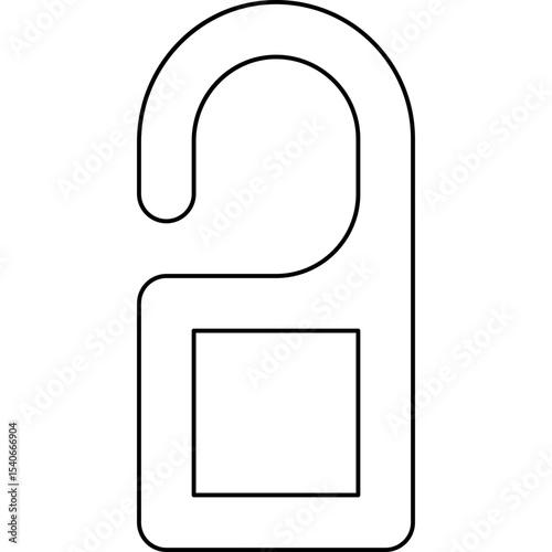 Door hanger icon single icon vector illustration