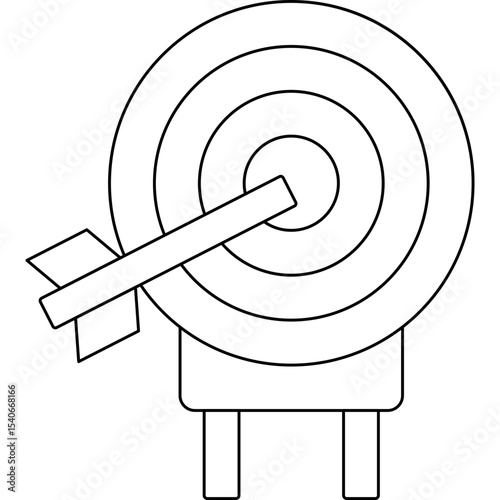Target icon single icon vector illustration