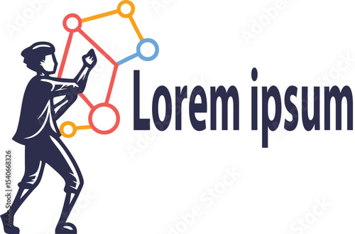 A 3D cartoon businessman shouts through a megaphone, symbolizing a communication concept for career success and financial solutions