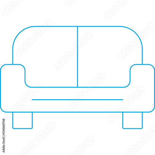 Sofa icon single icon vector illustration