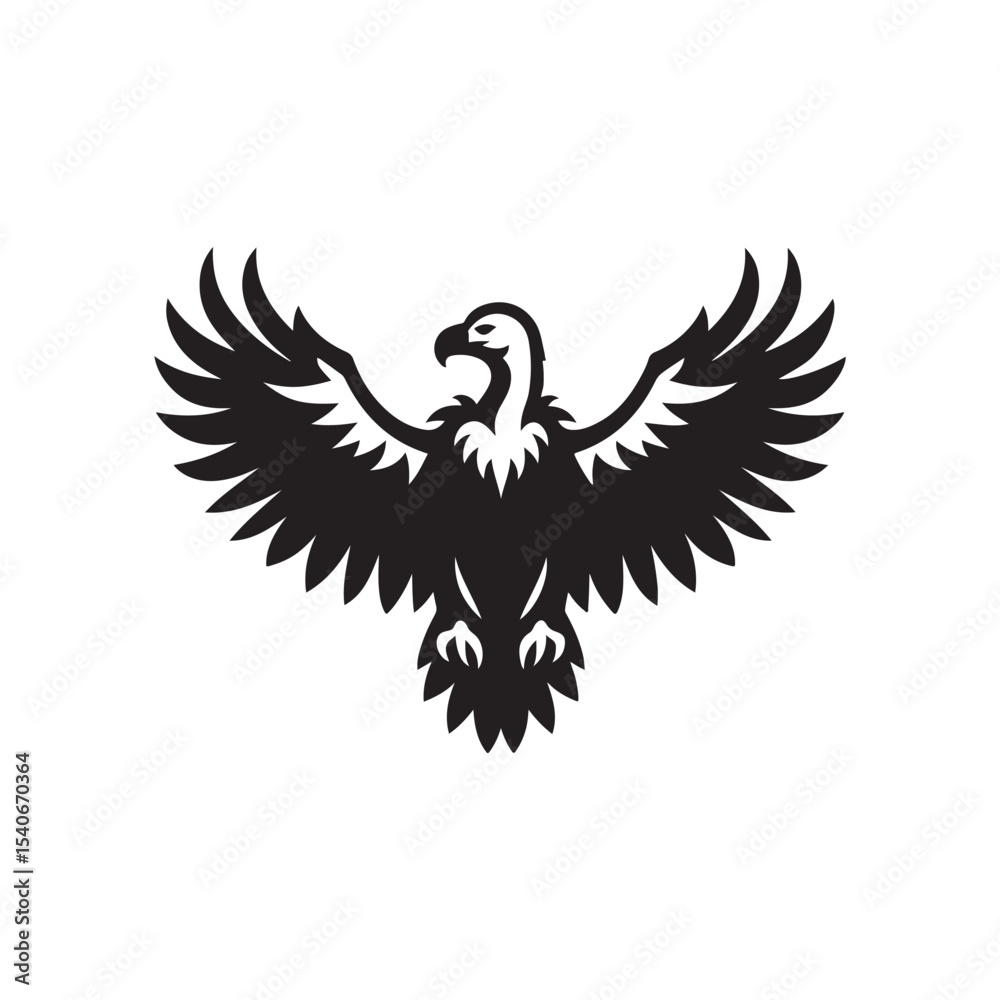 Obraz premium vulture vector silhouette clip art logo design illustration. collection of friend of environment. vulture sets.