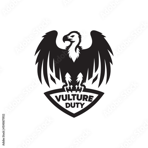 vulture vector silhouette clip art logo design illustration. collection of friend of environment. vulture sets.