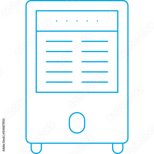 Air cooler icon single icon vector illustration