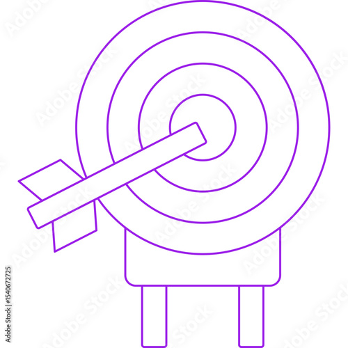 Target icon single icon vector illustration