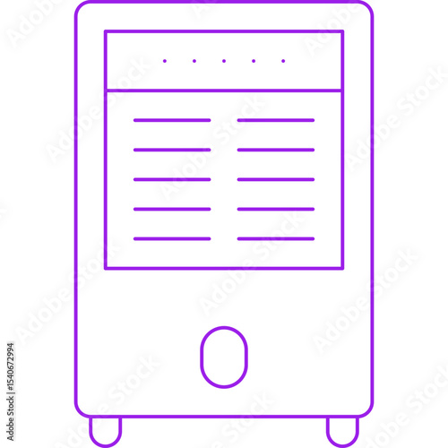 Air cooler icon single icon vector illustration