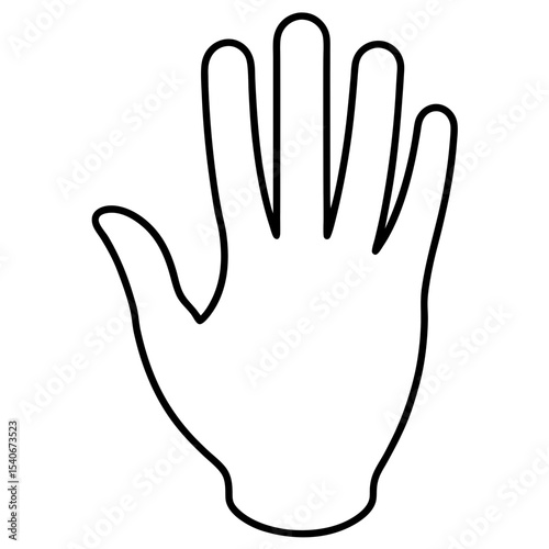 hand in black glove