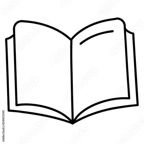 open book vector illustration