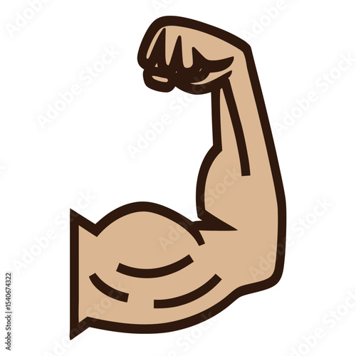 biceps muscle isolated icon design, vector illustration eps10 graphic