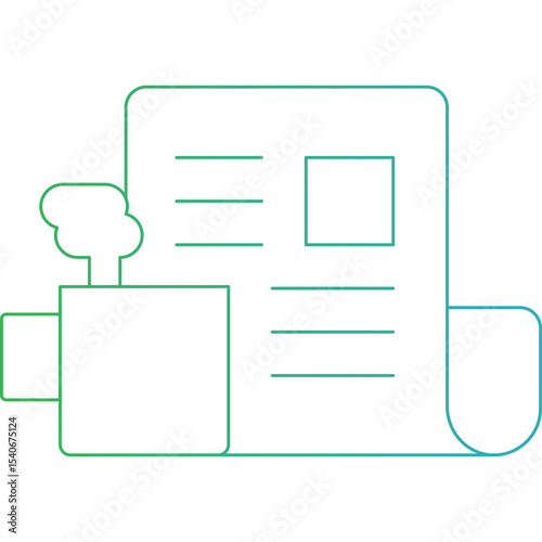News paper icon single icon vector illustration