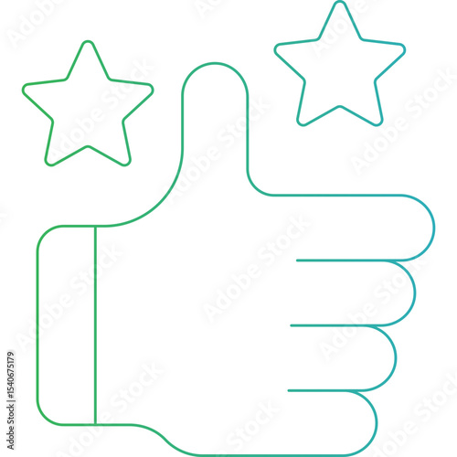 Rating icon single icon vector illustration