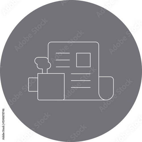 News paper icon single icon vector illustration