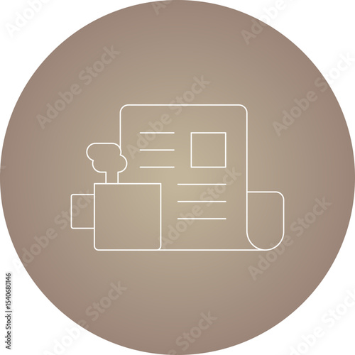 News paper icon single icon vector illustration