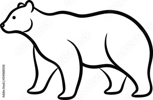 vector illustration of a bear