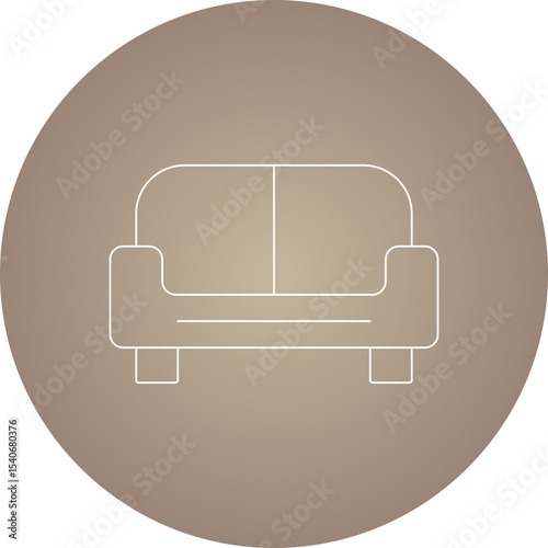 Sofa icon single icon vector illustration