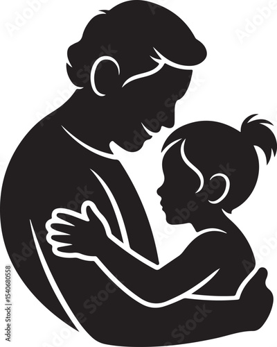 Grandparents with grandchild vector illustration