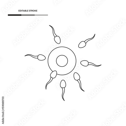 Sperm Icon Set Vector Design.