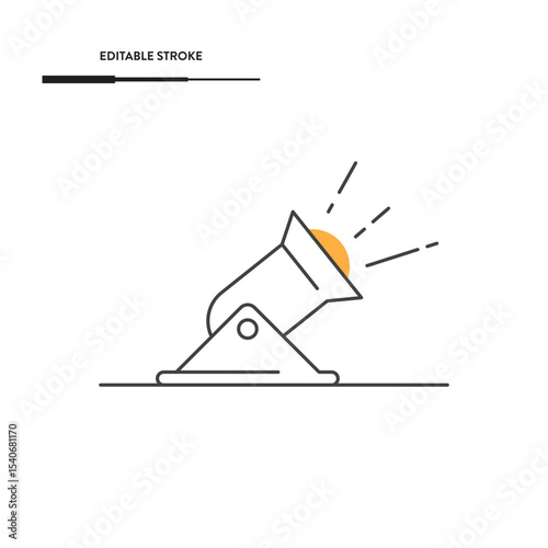 Spotlight Icon Vector Design.