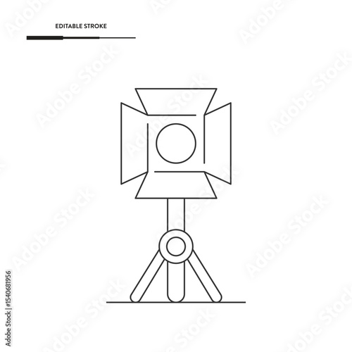 Stage Light Icon Vector Design. 