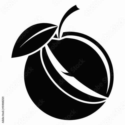 black and white Apple