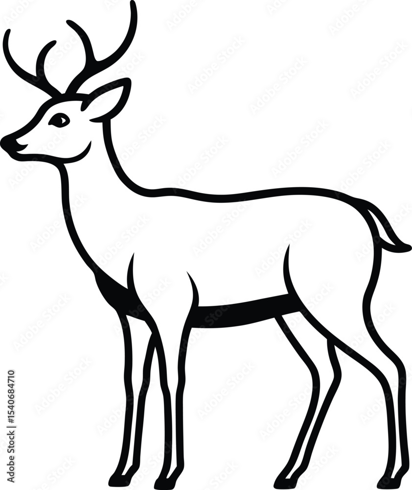 Fototapeta premium deer vector illustration