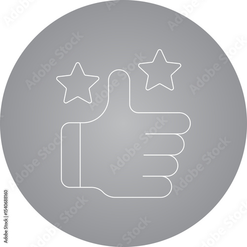 Rating icon single icon vector illustration