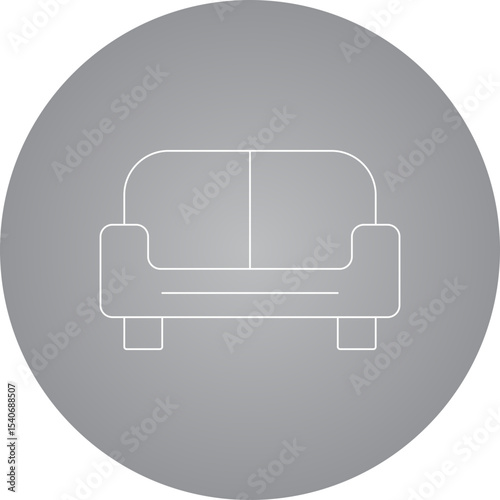 Sofa icon single icon vector illustration