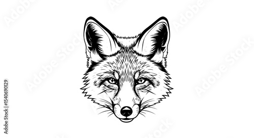 Geometric Fox Polygon Animal Vector Illustration
