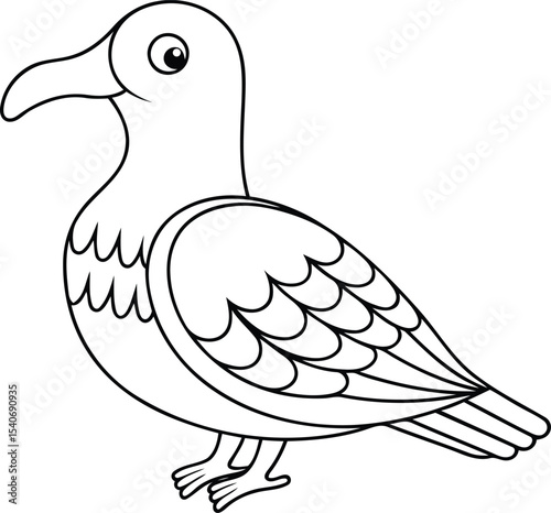 Premium quality Passenger pigeon vector illustration design, Vector of  Passenger pigeon, Modern line art vector art of Passenger pigeon