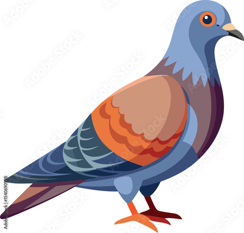 Premium quality Passenger pigeon vector illustration design, Vector of  Passenger pigeon, Modern and colorful vector art of Passenger pigeon