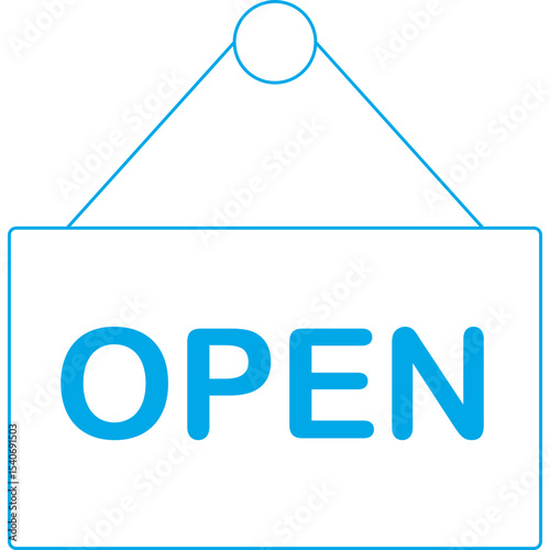Open icon single icon vector illustration