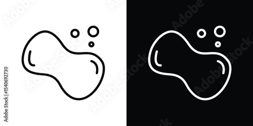 Soap icon design. simple stroke line vector icon set