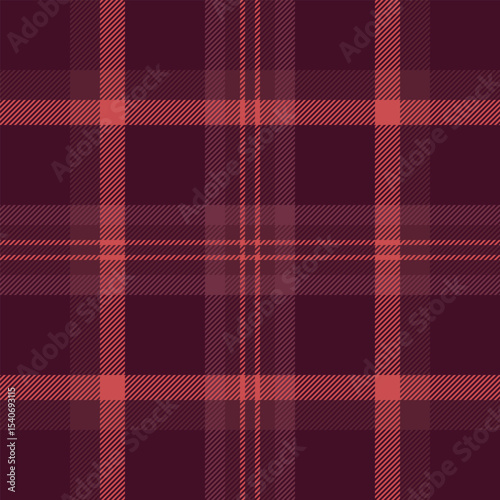 Elegant burgundy and coral plaid pattern.  Perfect for textile design, fashion, apparel, websites, or home decor projects. This richly textured image evokes warmth and sophistication.