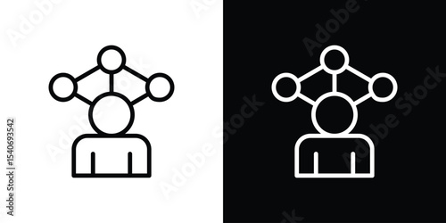 Skillsfor banner and packaging design. Vector illustration icon design. simple stroke line vector icon set