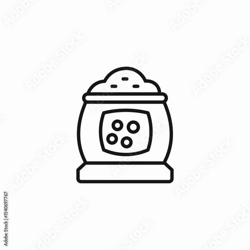sack of fertilizer icon sign vector