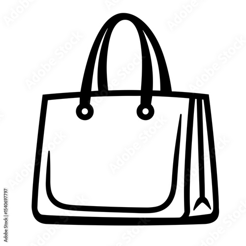 Large tote bag with double handles and rectangular shape for daily essentials - fashion - accessory
