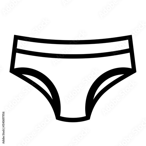 Women’s briefs with mid-rise cut and elastic waistband for comfortable fit - underwear - lingerie
