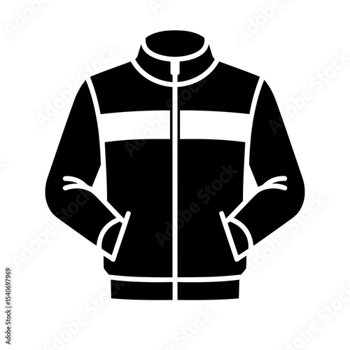Zip-up track jacket with stand collar and contrasting panels for sporty style - outerwear - athleisure