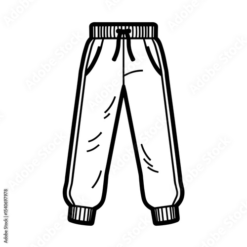 Jogger pants with elastic cuffs and waistband for relaxed sporty comfort - loungewear - streetwear