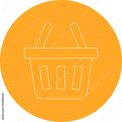 Basket icon 3 single icon vector illustration