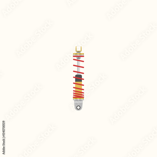 Damper icon logo flat vector design